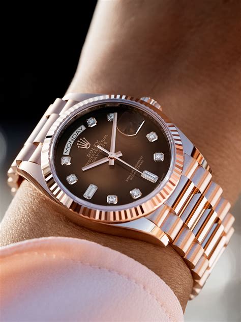 brown and black rolex|rolex day date 36.